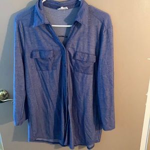 Blue long sleeve shirt